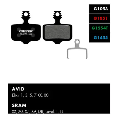 Brzdové destičky Galfer FD427 - AVID Směs: Standard