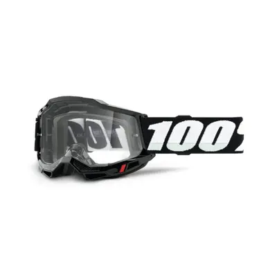 Brýle 100% ACCURI 2 Goggle - Black - Clear Lens