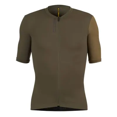 Pánský cyklistický dres Mavic Essential - Army Green Olive