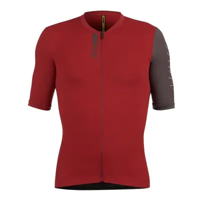 Pánský cyklistický dres Mavic Essential - Burgundy Carbone