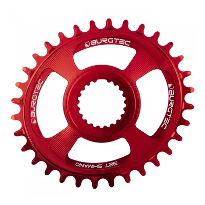 Převodník Burgtec Oval Shimano Direct Mount Thick Thin Barva: Race Red