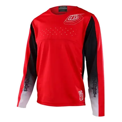 Dětský cyklistický dres dlouhým rukávem Troy Lee Designs Sprint Richter - Race Red