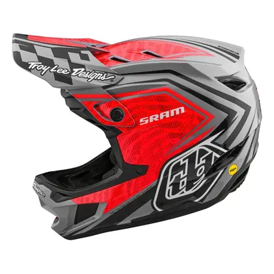 Integrální přilba Troy Lee Designs D4 Carbon Mips Sram Red/Black