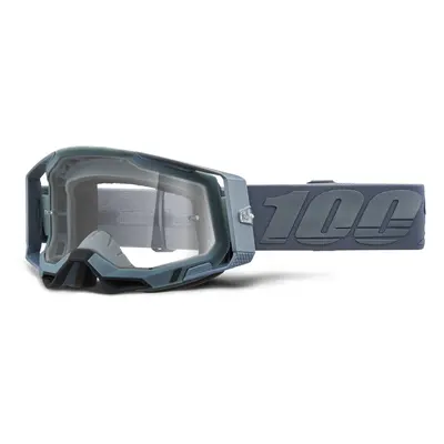 Brýle 100% RACECRAFT 2 Goggle - Battleship - Clear Lens