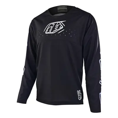 Dětský cyklistický dres dlouhým rukávem Troy Lee Designs Icon - Black