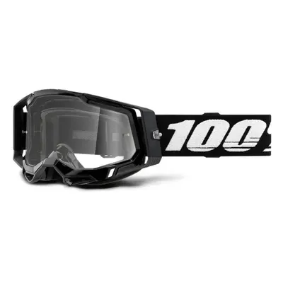 Brýle 100% RACECRAFT 2 Goggle - Black - Clear Lens