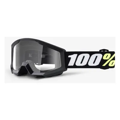 Dětské sjezdové brýle 100% STRATA MINI Goggle - Black - Clear Lens