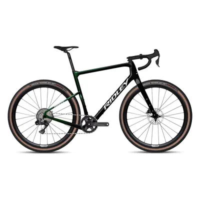 Gravelové kolo Ridley Kanzo Adventure GRX 800 Di2 1x11 - Black/Stellar Green/White