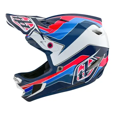 Interální přilba Troy Lee Designs D4 MIPS Block blue/White