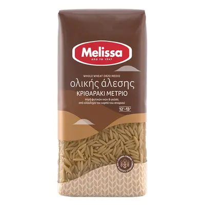 Řecká celozrnná těstovinová rýže 500 g Melissa