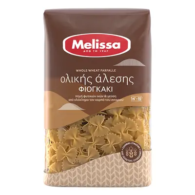 Řecké celozrnné těstoviny Farfalle 500 g Melissa