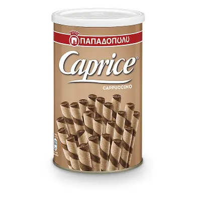 CAPRICE PAPADOPOULOS Papadopoulos Caprice 250 g plněné oplatkové trubičky cappuccino