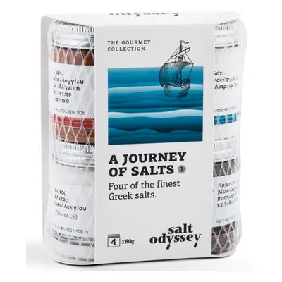 SALT ODYSSEY Gurmánská sbírka 4 nejjemnějších řeckých solí