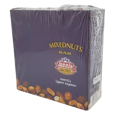 JANNIS Oříšková mix tyčinka 10x40 g display box