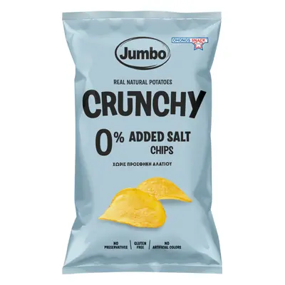 JUMBO Crunchy Chips bez soli 90 g