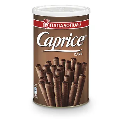 CAPRICE PAPADOPOULOS Papadopoulos Caprice 250 g plněné trubičky hořká čokoláda