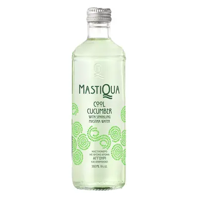 MASTIQUA perlivá voda s mastichou, příchuť Okurka 330 ml