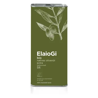 BIO extra panenský olivový olej ELAIOGI 5 l plech FOUFAS CZ BIO 003