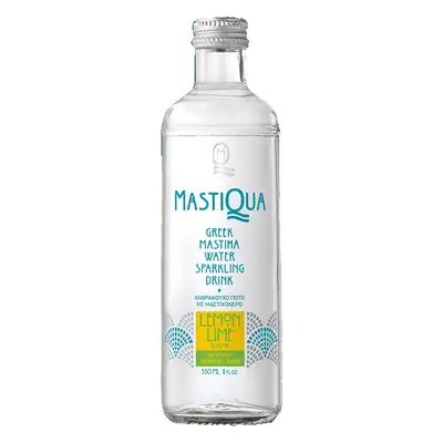 MASTIQUA perlivá voda s mastichou, příchuť Limetka-citron 330 ml