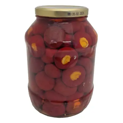 Červené cherry papriky plněné sýrem 2,4 kg EfZin