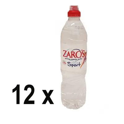 Minerální voda ZARO’S neperlivá 0,75 l PET SPORT (12 x 0,75 l - karton)