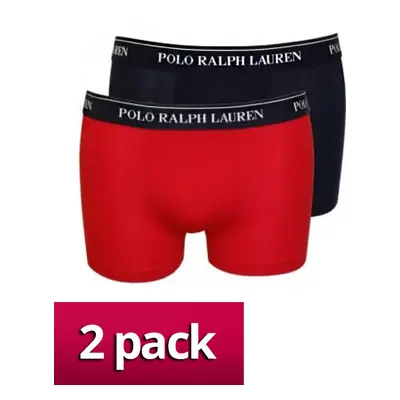 Pánské boxerky GB- 2 pack - Ralph Lauren modrá - červená