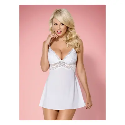 Košilka 810-BAB white babydoll - Obsessive bílá