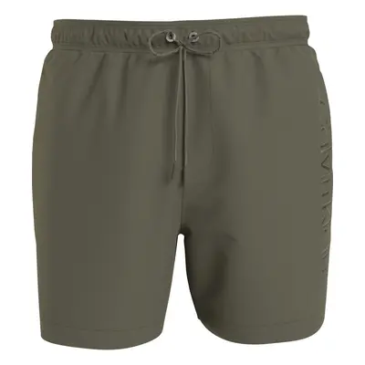 Pánské koupací kraťasy - KM00718 MSP - khaki - Calvin Klein khaki