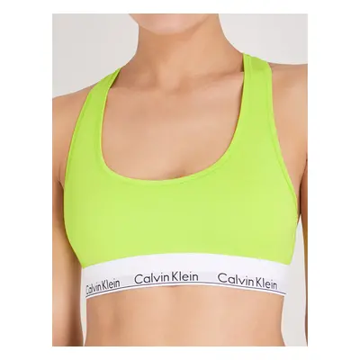 Sportovní podprsenka F3785E - ZIR - Neon žlutá - Calvin Klein neonově žlutá