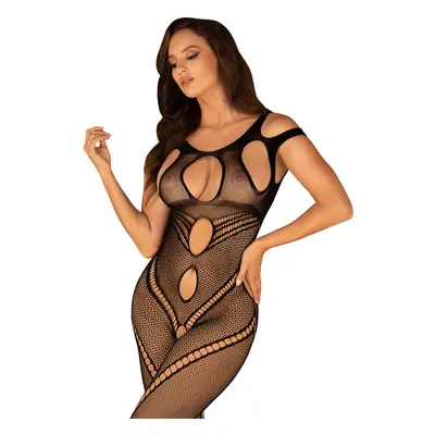 Jedinečné body G322 bodystocking - Obsessive černá