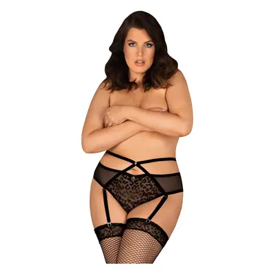 Žhavý podvazkový pás Jagueria garter belt - Obsessive černá