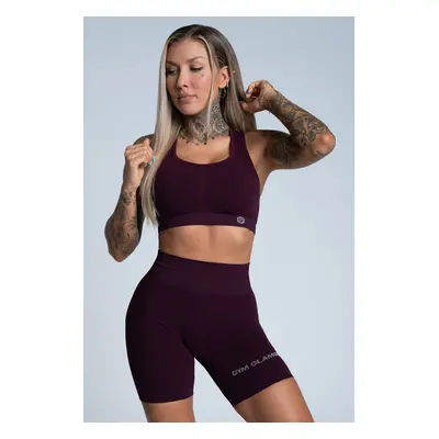 Dámská sport podprsenka Push Up 322 - Gym Glamour vínová