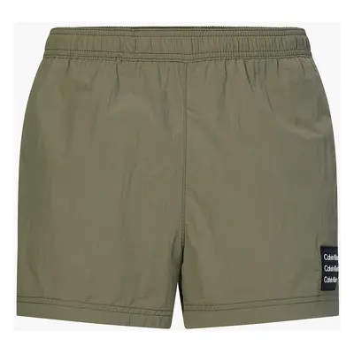 Plavkové šortky KM0KM00711 - MSP - Khaki - Calvin Klein khaki