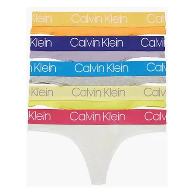 Dámské tanga - QD6013E 1ID - mix barev - Calvin Klein Mix barev