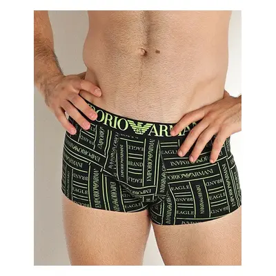 Pánské boxerky 111290 2F508 17621 černá/žlutá - Emporio Armani černá/žlutá