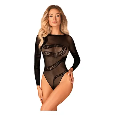 Dokonalé body B137 teddy - Obsessive černá