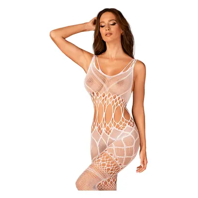 Jemné body G330 bodystocking - Obsessive bílá