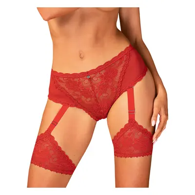 Smyslné kalhotky Belovya garter panties - Obsessive červená