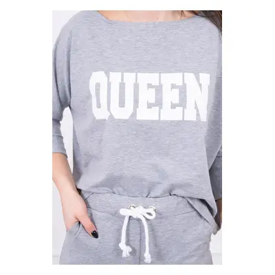 Sada s potiskem Queen grey UNI