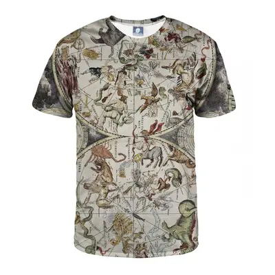 Aloha From Deer Map Of The Sky Tričko TSH AFD337 Beige