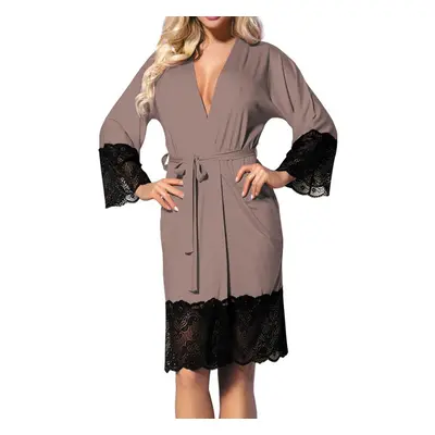 DKaren Housecoat Jasmin Cappuccino cappuccino