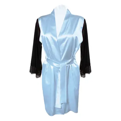 DKaren Housecoat Bonnie Light Blue světle modrá