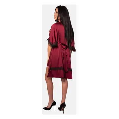 Dámský župan LivCo Corsetti Fashion Housecoat Aresmina Claret