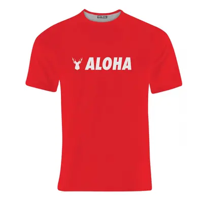 Aloha From Deer Základní tričko Aloha TSH AFD248 Red