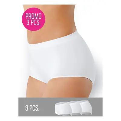 3PACK- Kalhotky s vyšším pasem bezešvé Culotte Intimidea Barva: Bílá