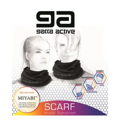 Kukla/šála GA SCARF MIYABI 01 šedá melanž