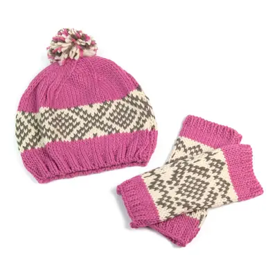 Art Of Polo Hat&Gloves Cz2600-2 Pink