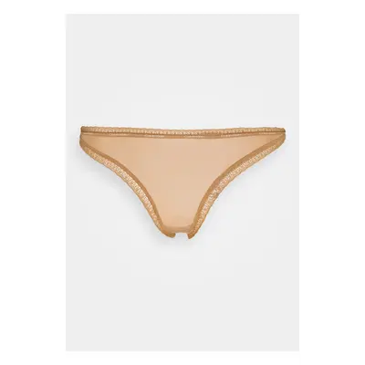 Dámská tanga QD3763E BO8 bronzová - Calvin Klein bronze