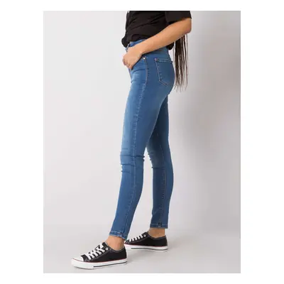 Dámské úzké džíny SP-750 - RUE PARIS jeans-modrá