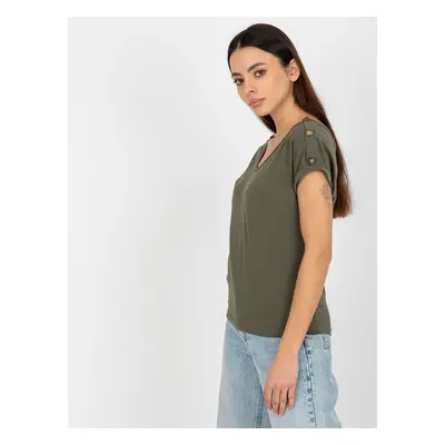 Dámská halenka TW BZ BL 1006.56 tmavá khaki